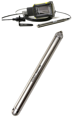 Dipper-log for monitoring water levels and temperature in wells